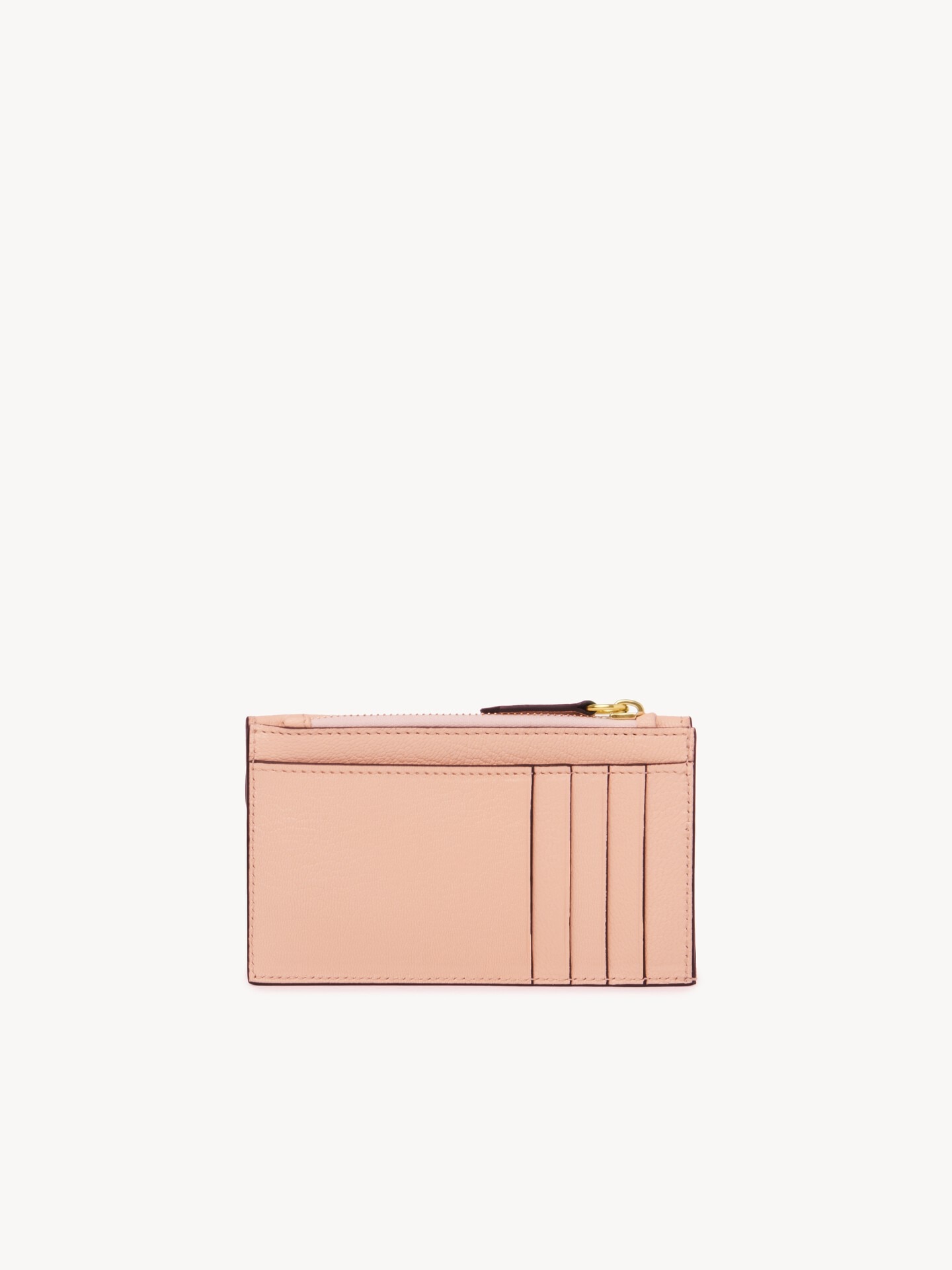 Small Envelope purse with card slots in grained leather - 4