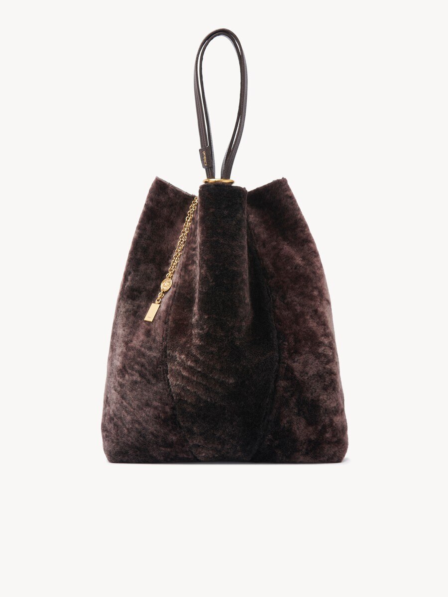 Large Chlo&eacute; Spin tote bag in shearling - 2