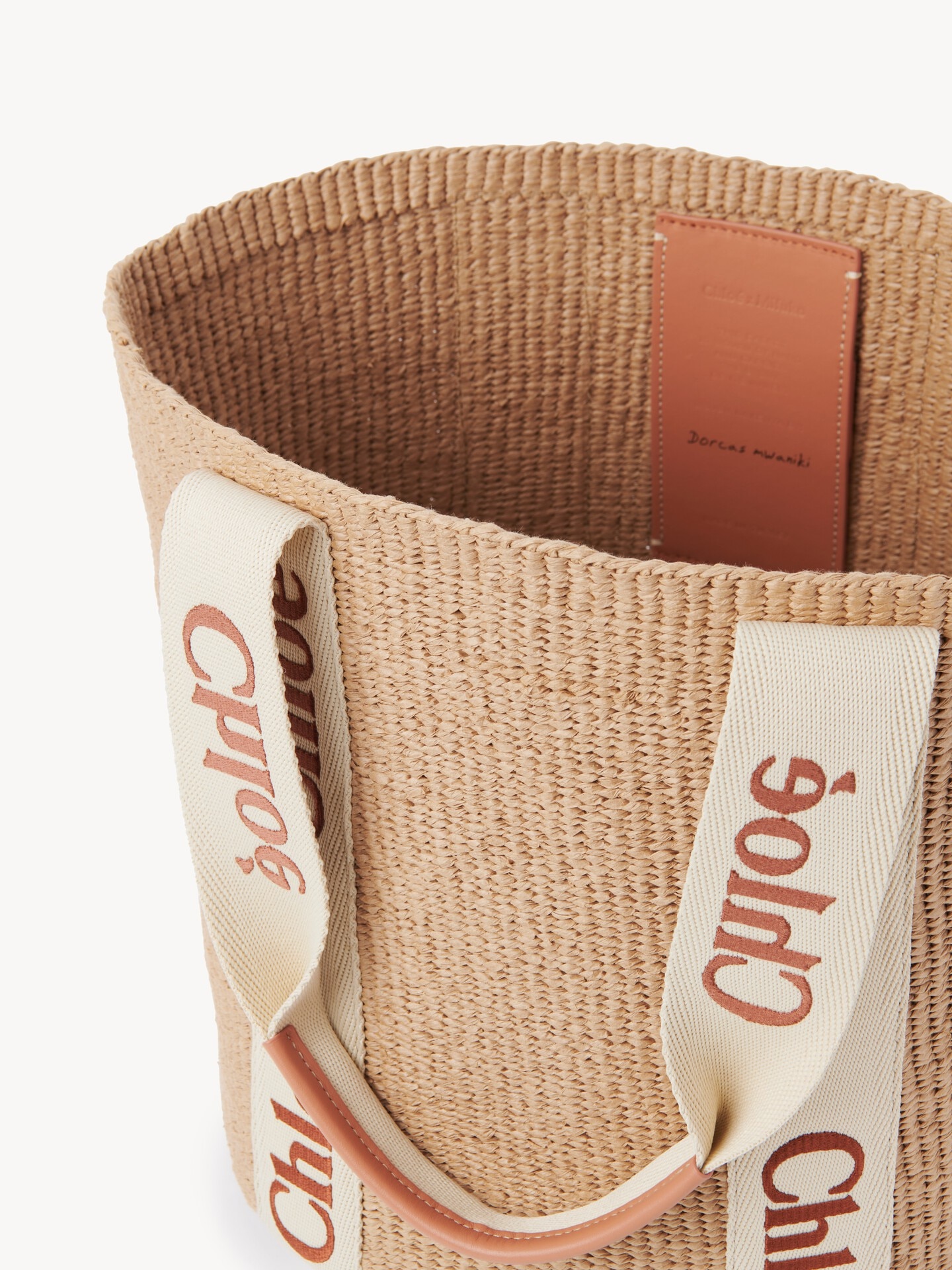 Large Woody basket in natural fibres - 6