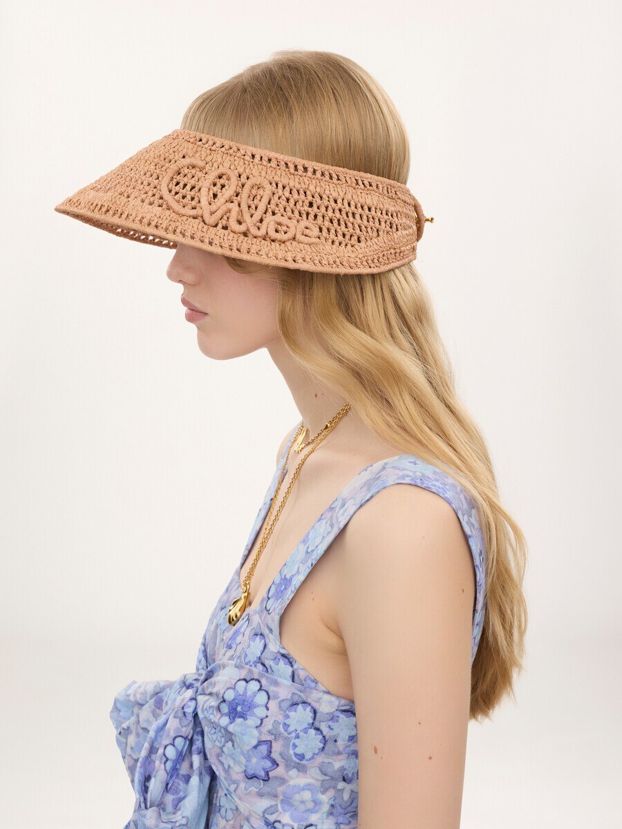 The Chlo&eacute; Raffia visor - 5