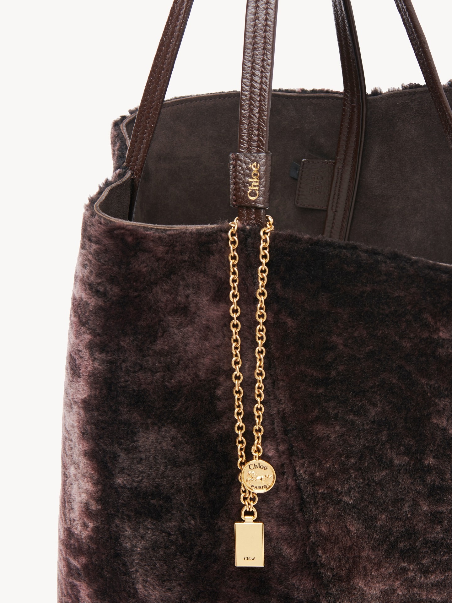 Bolso tote Chlo&eacute; Spin grande de cuero de borrego - 5