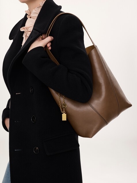 Bolso tote Chlo&eacute; Spin de cuero granulado