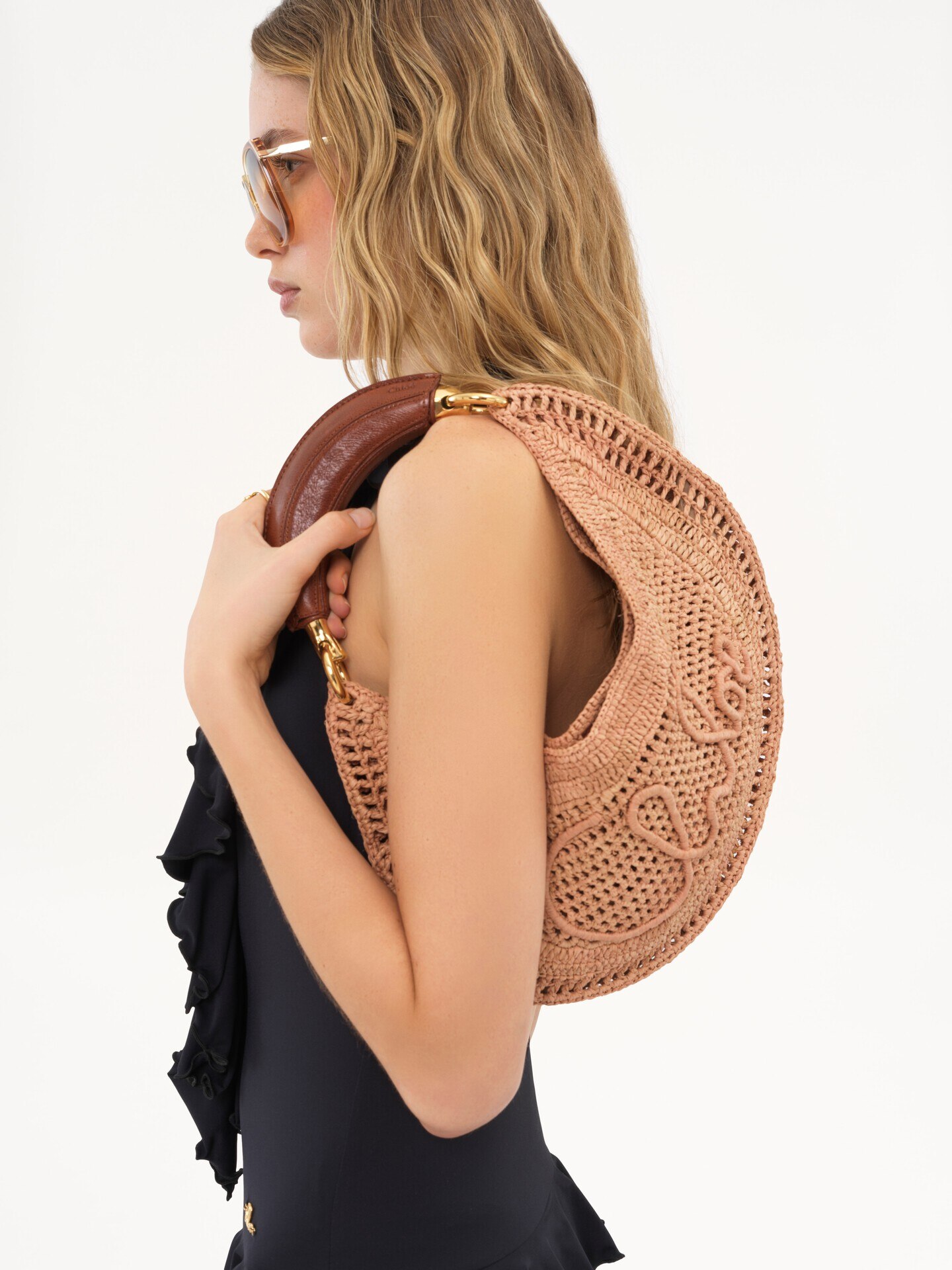 Bolso hobo Summer Banana de rafia - 3