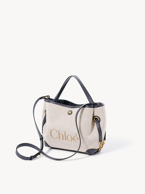 Bolso de doble asa Chlo&eacute; Clover peque&ntilde;o de lona