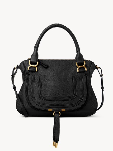 Bolso Marcie de cuero granulado