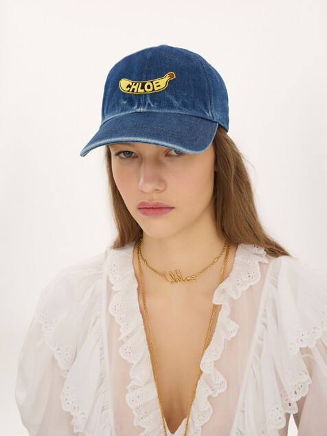 The Chlo&eacute; Chill cap in denim