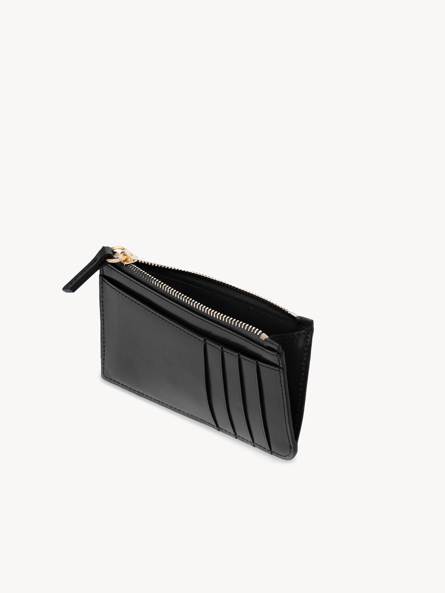 Small Chloé Iconic purse with card slots in shiny leather - 5