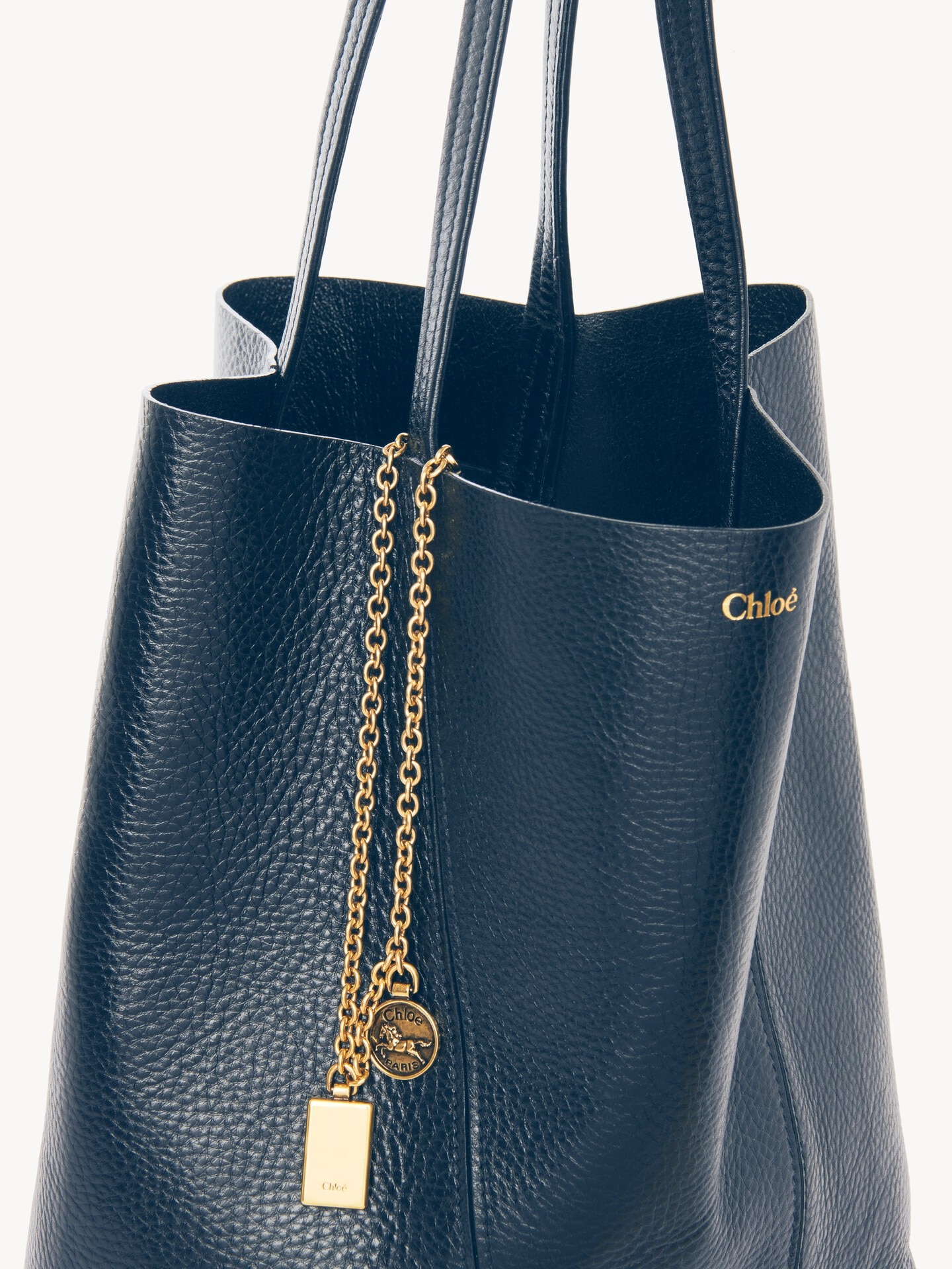 Bolso tote Chlo&eacute; Spin de cuero granulado - 6