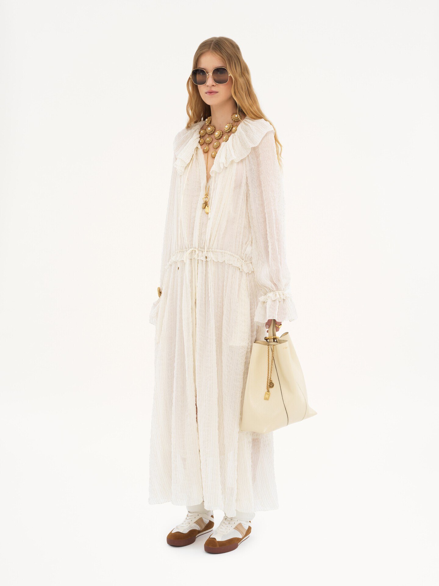 Chloé Spin tote bag in grained leather - 7