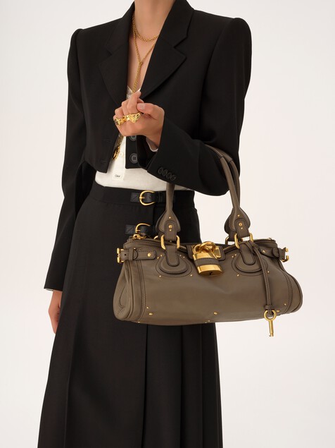 Bolso Paddington de cuero granulado