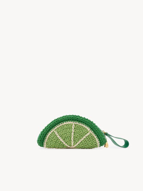 Chlo&eacute; Tropicus Lime Slice pouch in waxed cord