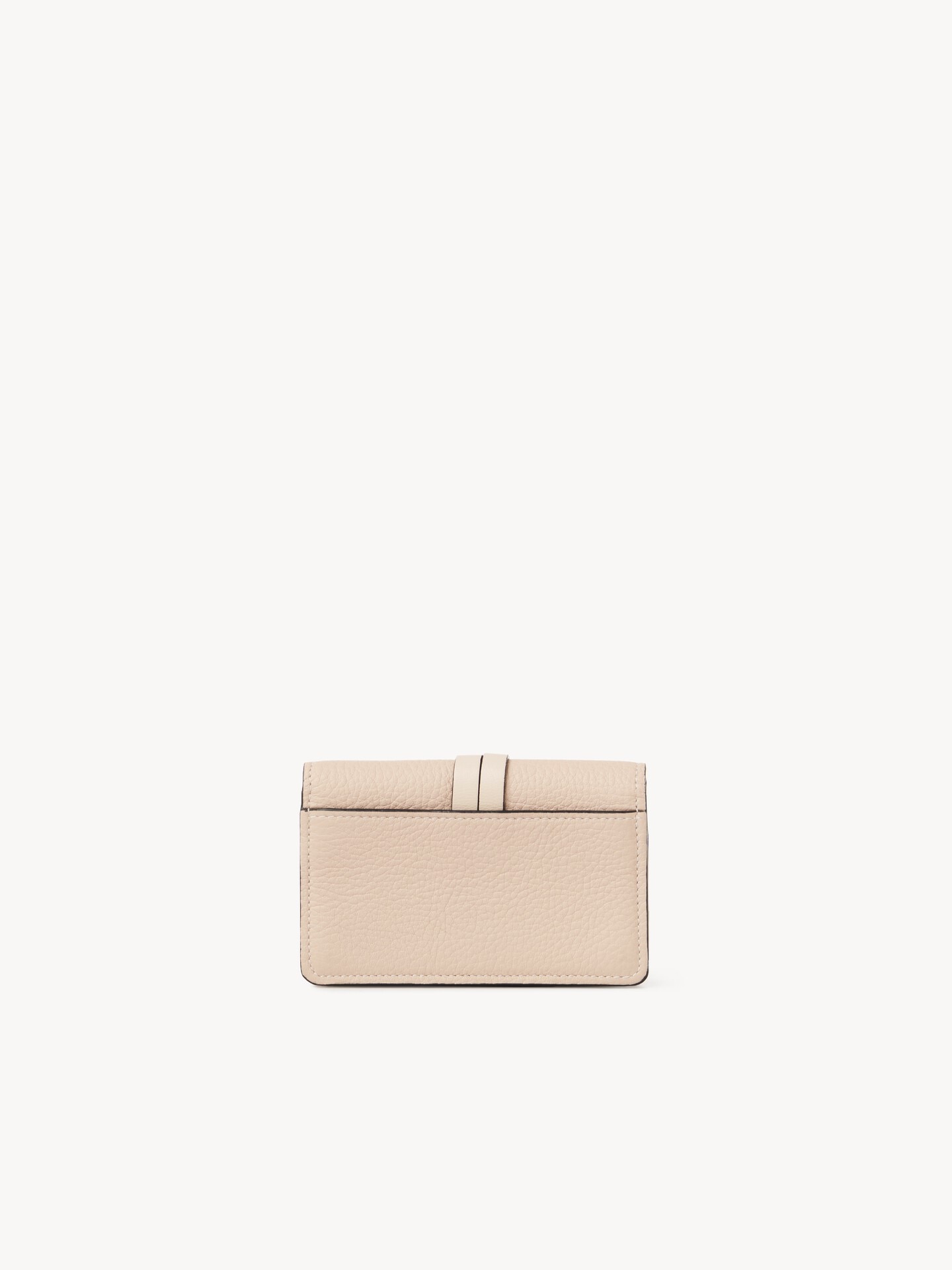Alphabet card holder in grained leather - 3