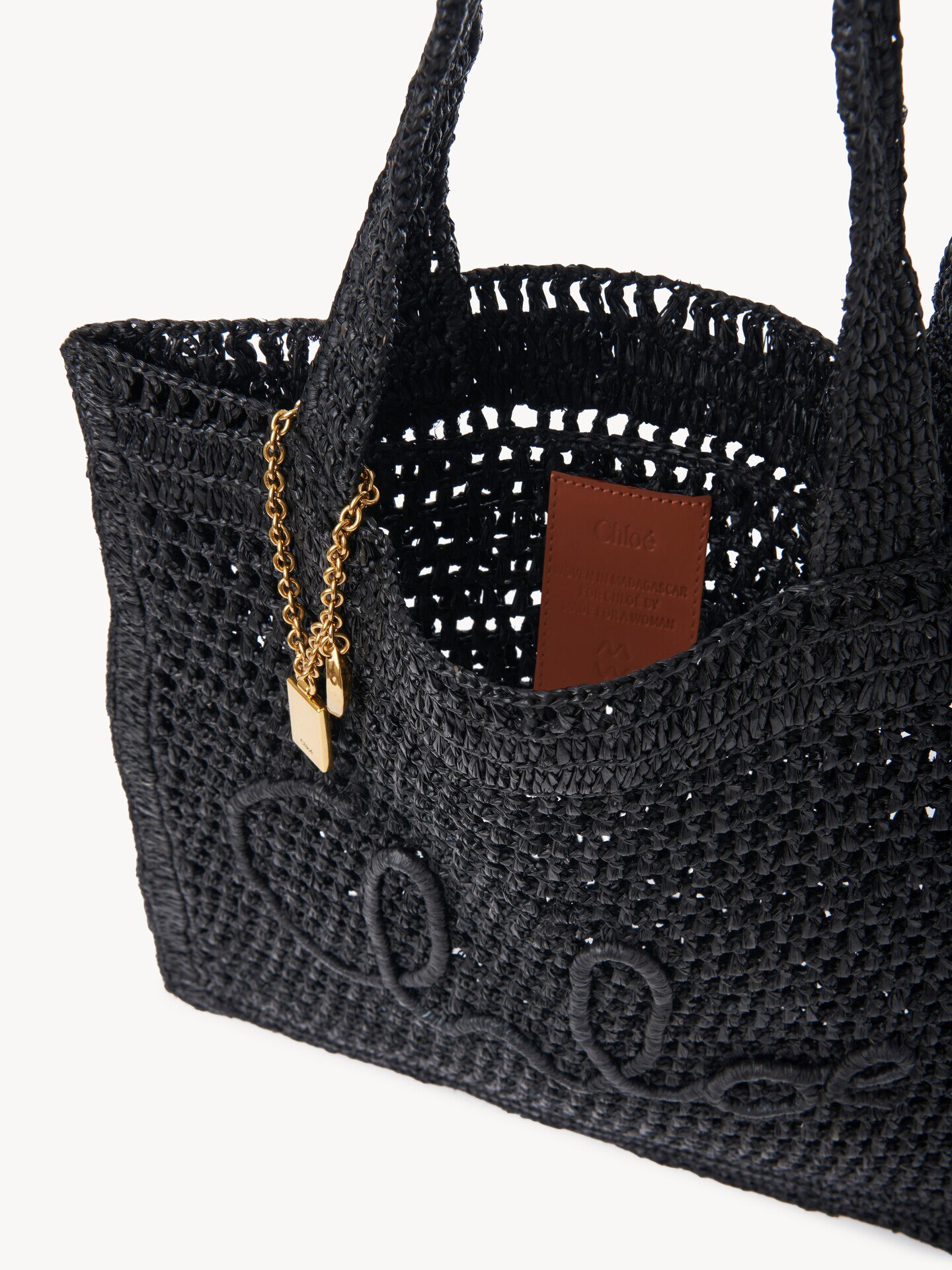 Bolso tote Summer Banana de rafia - 8