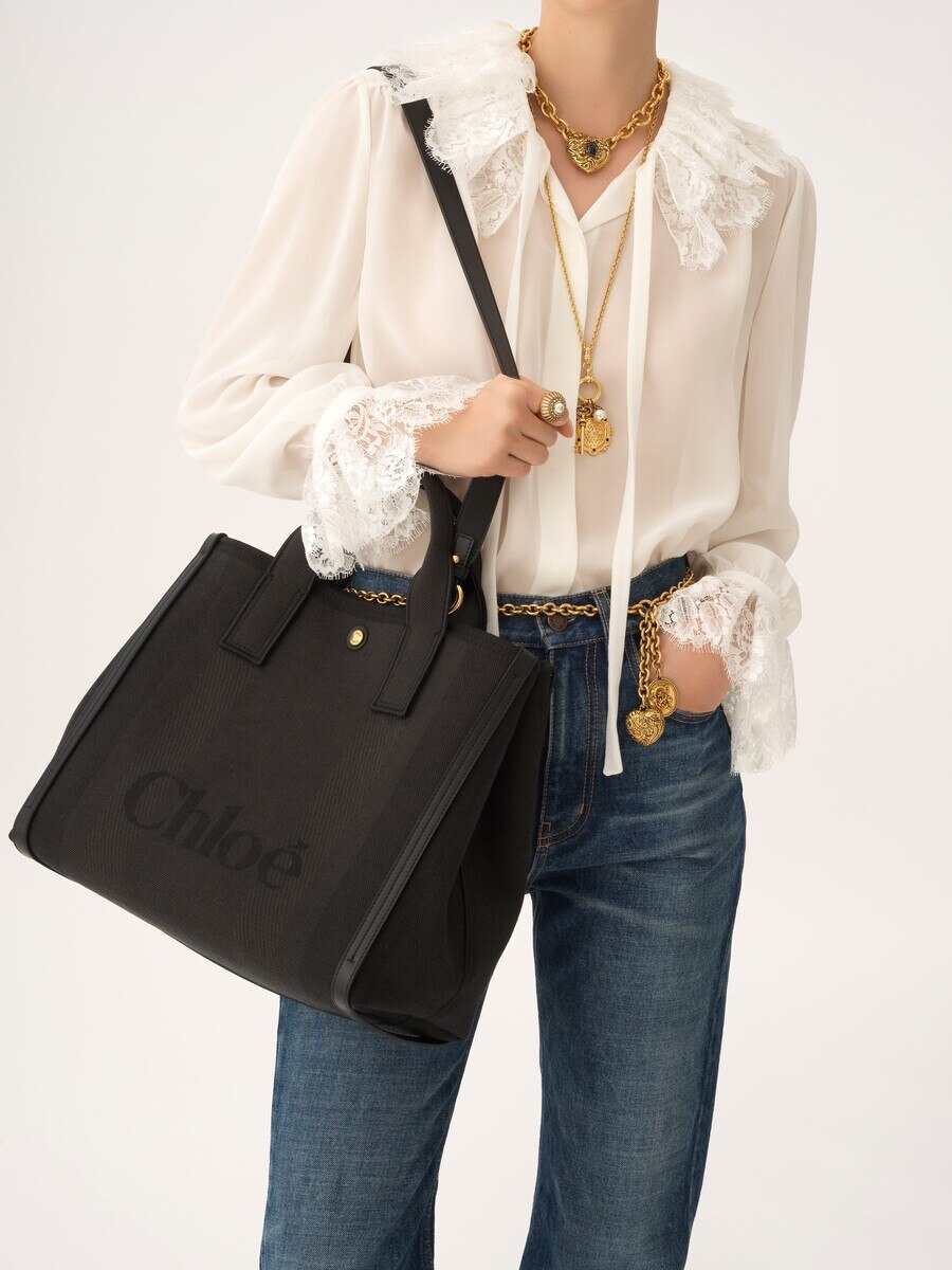 Chlo&eacute; Carry tote bag in canvas - 3