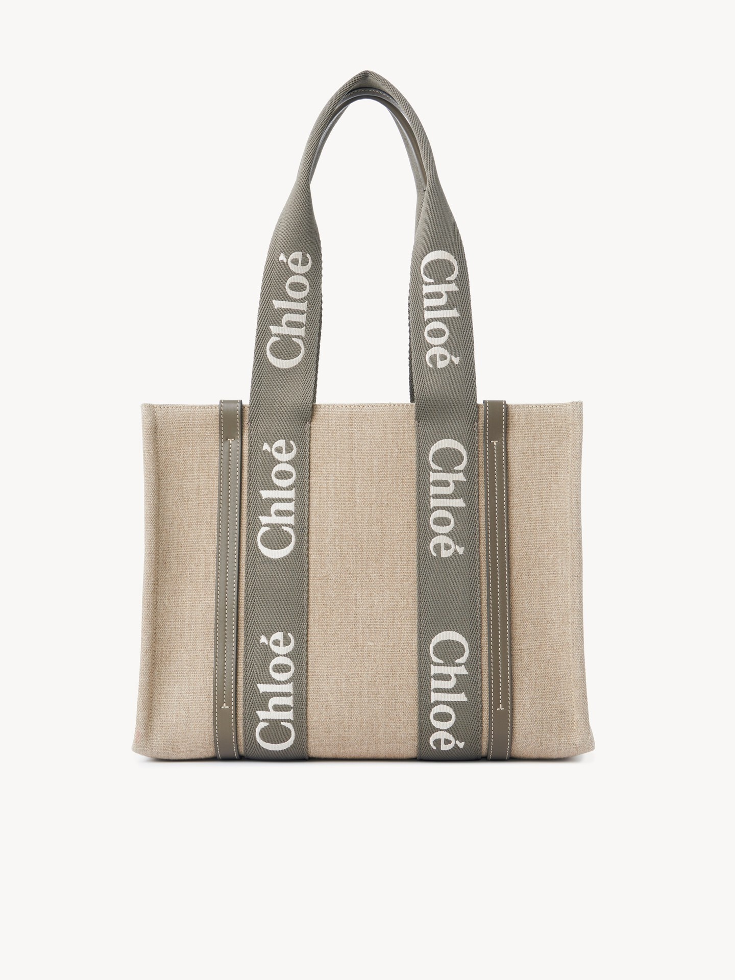Bolso tote Woody de lino - 1