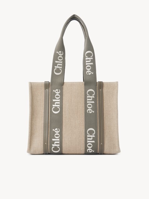 Bolso tote Woody de lino