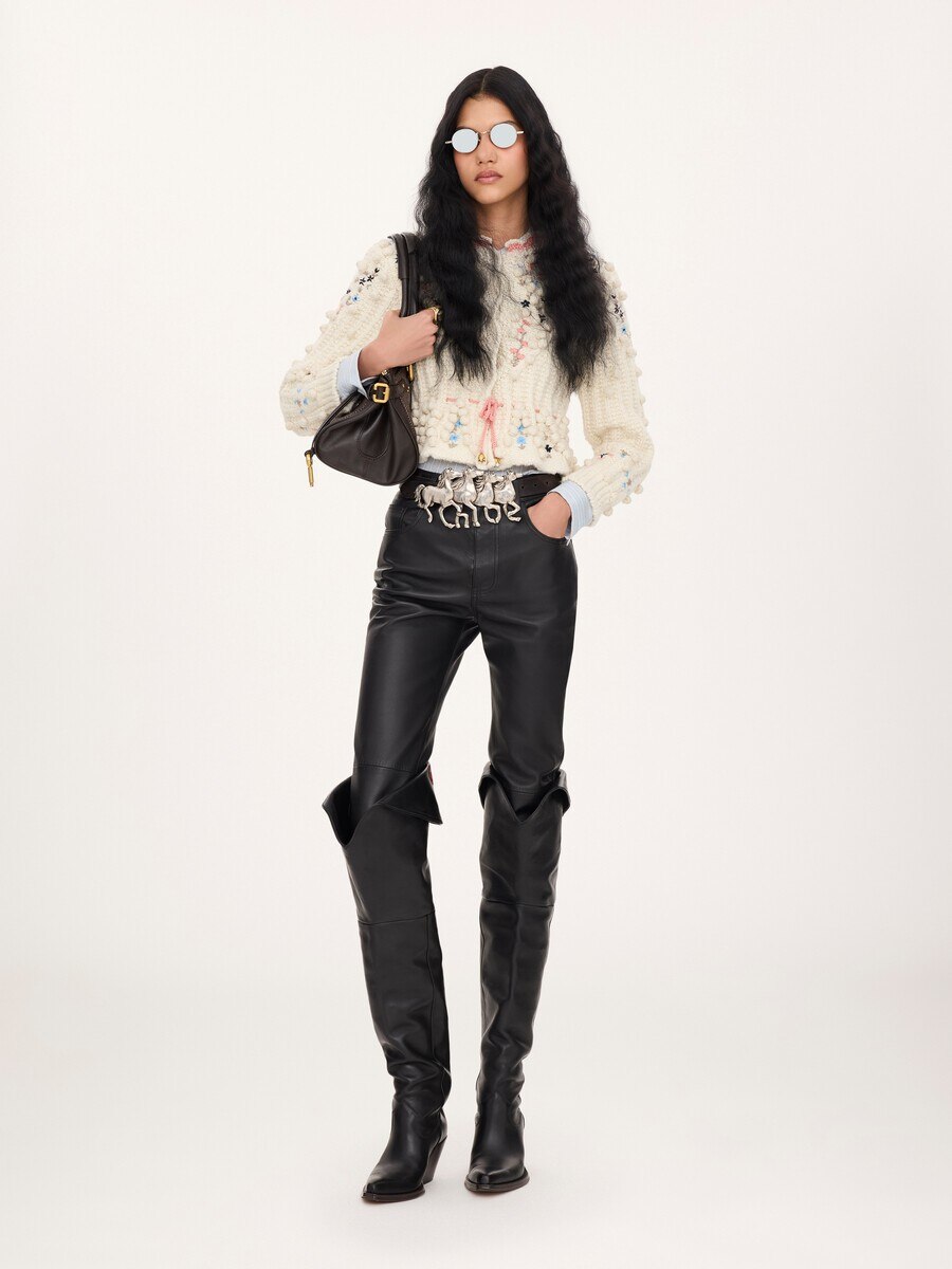Slim pants in leather - 3