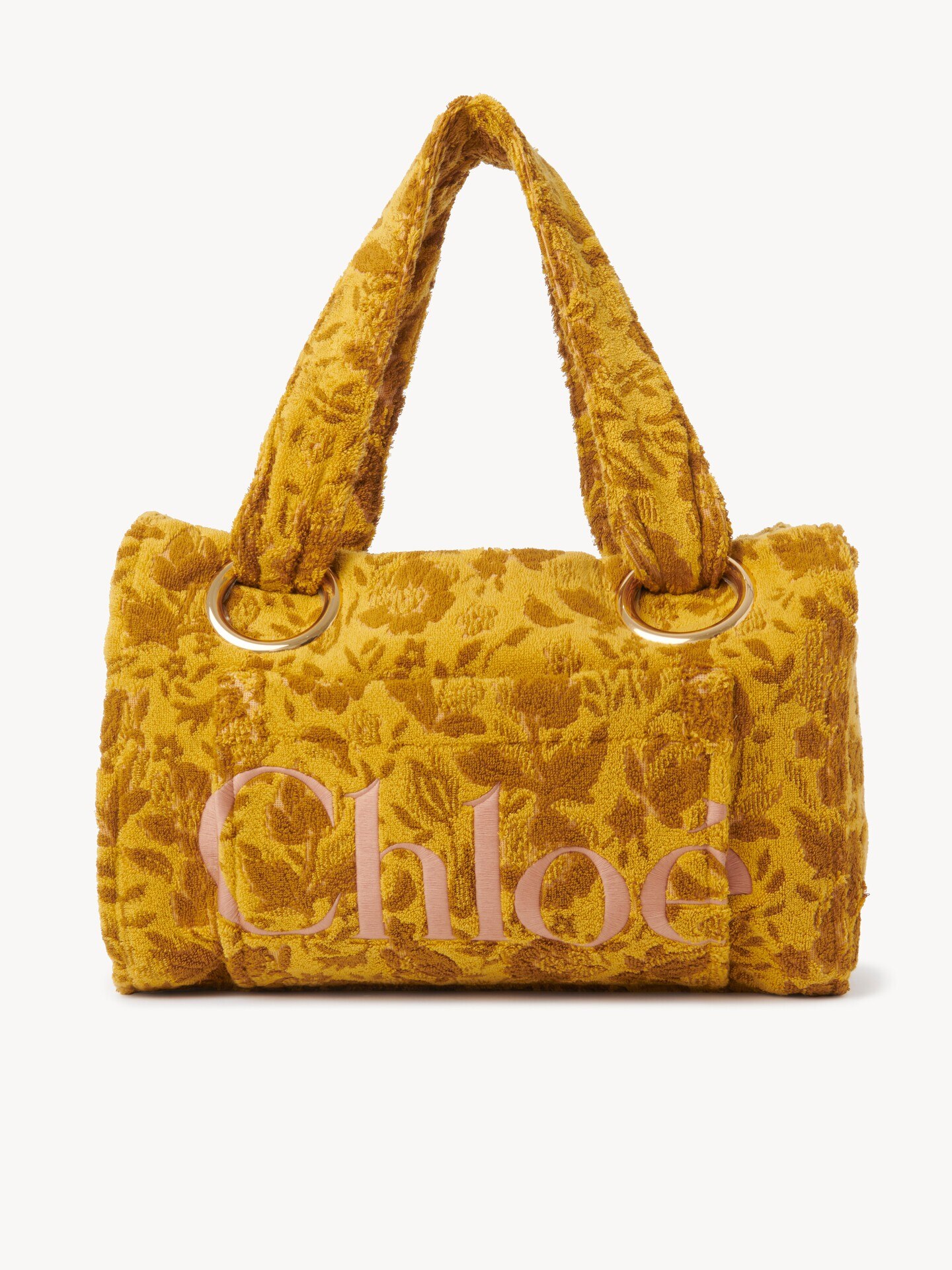 Large Chlo&eacute; Plage tote bag in jacquard terry - 2