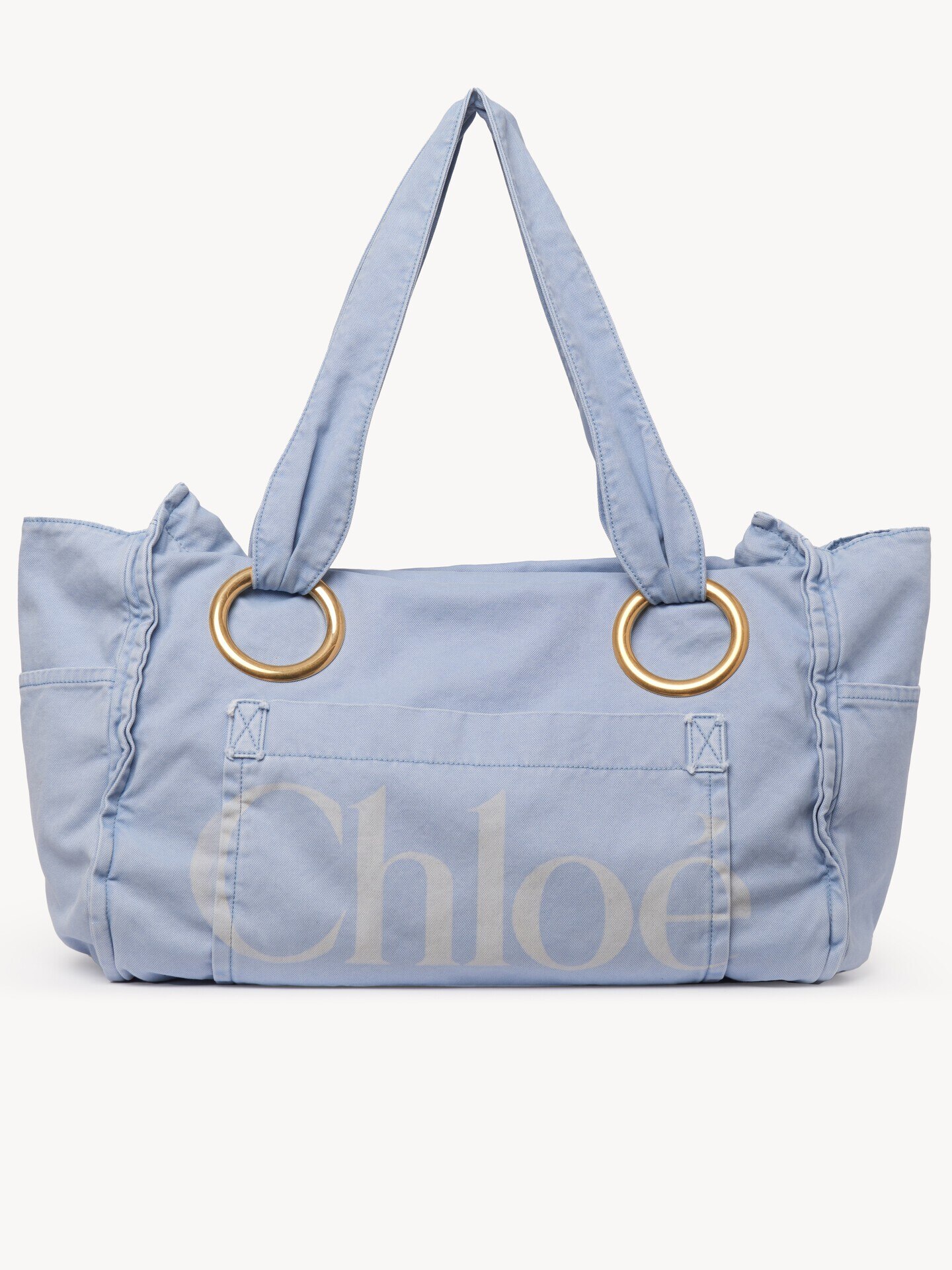 Large Chloé Plage tote bag in cotton - 2