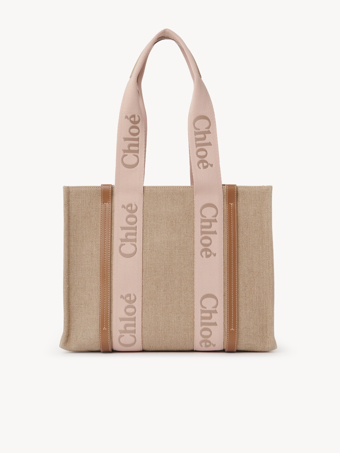 Woody tote bag in linen - 5