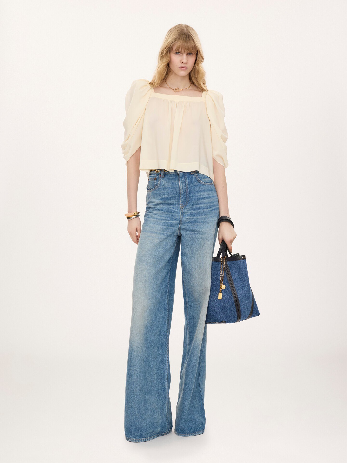 Bolso tote Chlo&eacute; Spin de tejido vaquero - 7