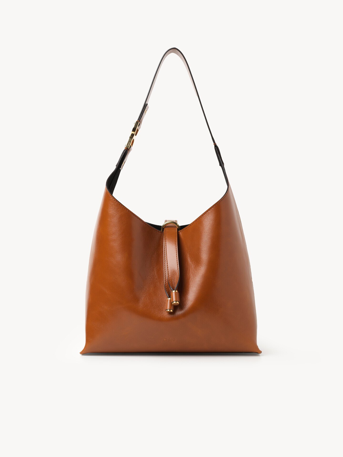 Small Marcie hobo bag in shiny leather - 2