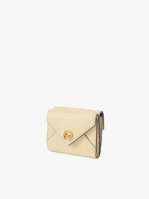 Small Envelope tri-fold in grained leather