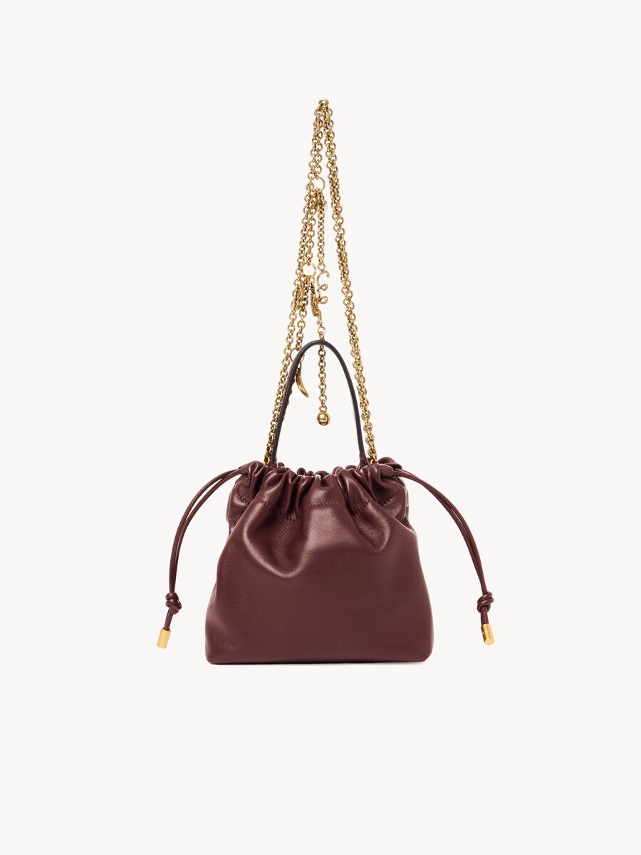 Mini Chlo&eacute; Icons shoulder bag with chain in soft leather - 5