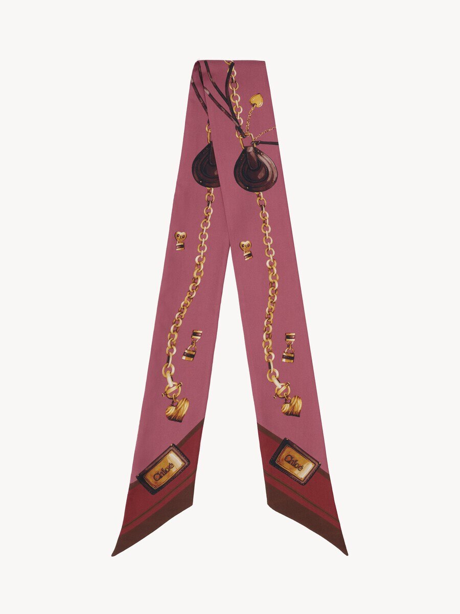 The Chlo&eacute; Paddington bandeau scarf in silk twill - 2
