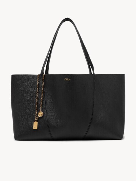 Chlo&eacute; Spin east-west tote bag in grained leather