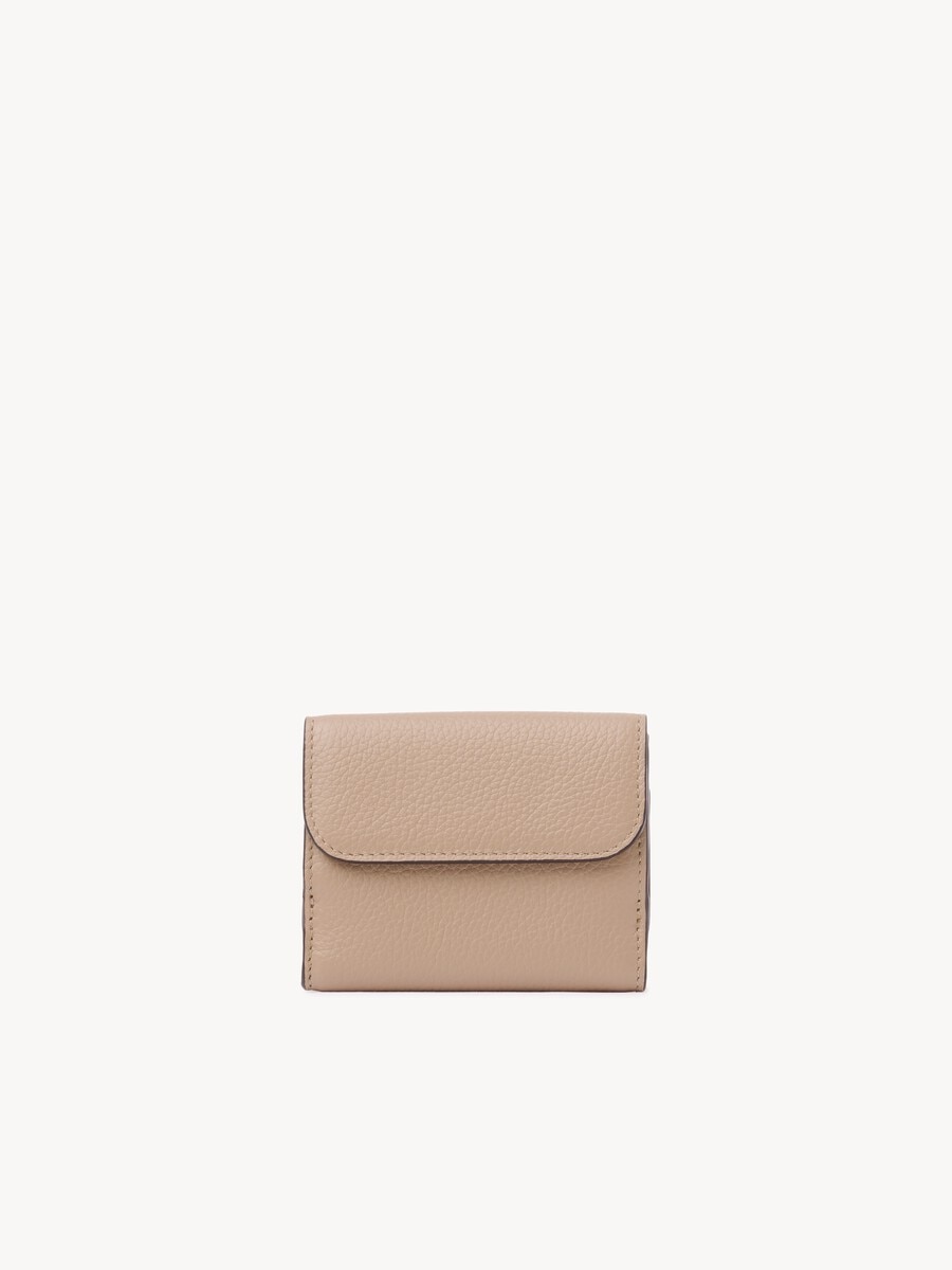 Mini Alphabet tri-fold in grained leather  - 4