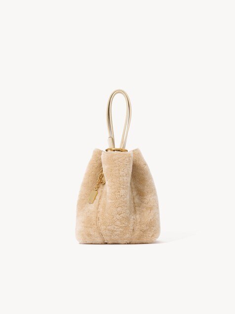 Small Chlo&eacute; Spin tote bag in shearling