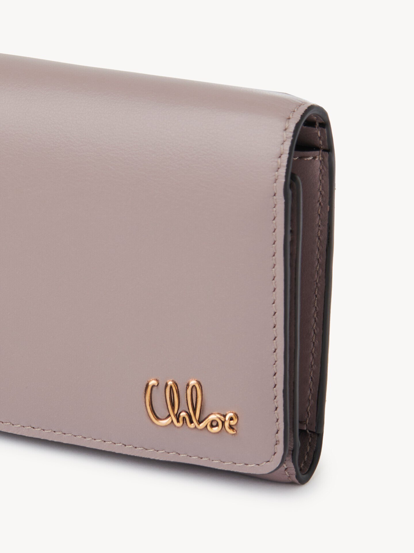 Small Chloé Iconic tri-fold with coin pocket in shiny leather - 6