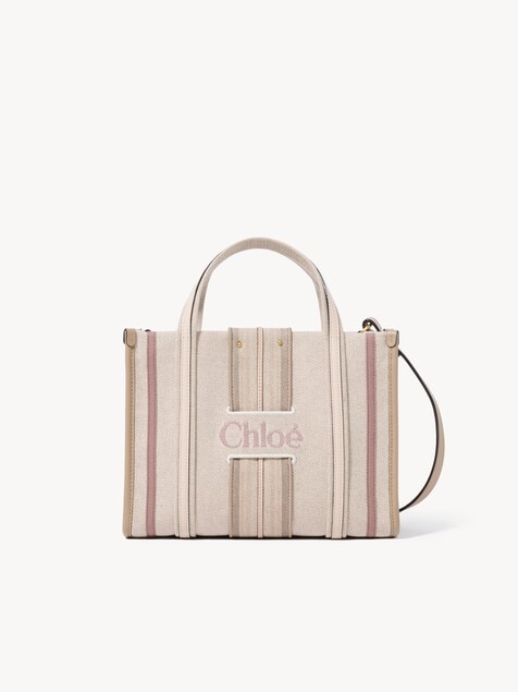 Small Woody Loop tote bag in canvas
