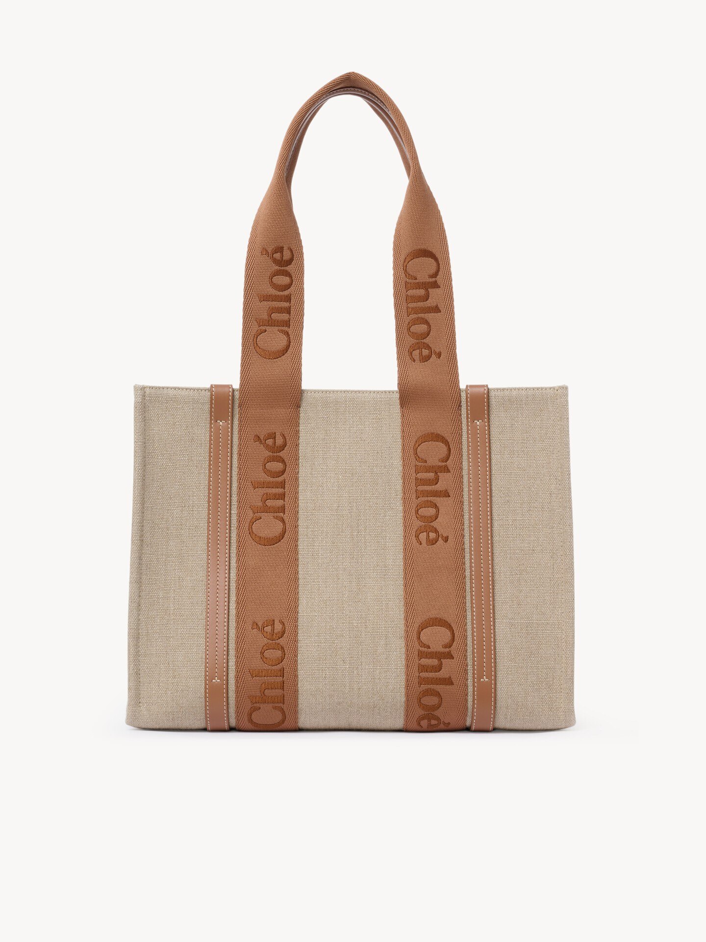 Woody tote bag in linen - 2