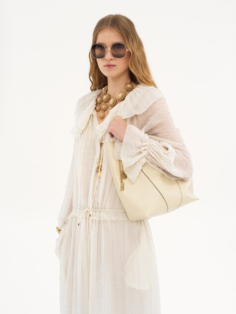 Bolso tote Chlo&eacute; Spin de cuero granulado
