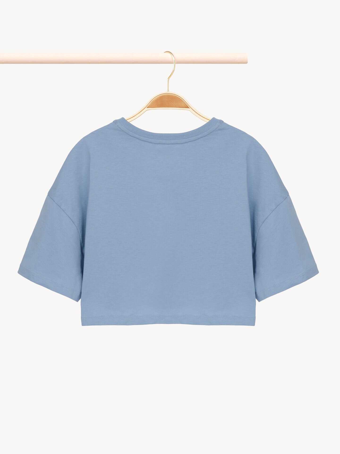Camiseta cropped con logotipo infantil - 3