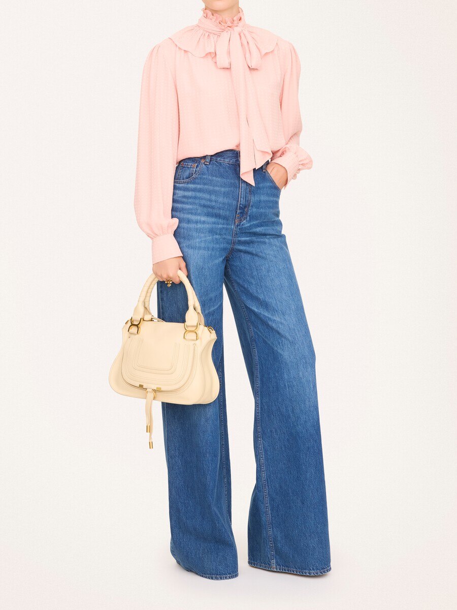 Small Marcie bag in grained leather - 7