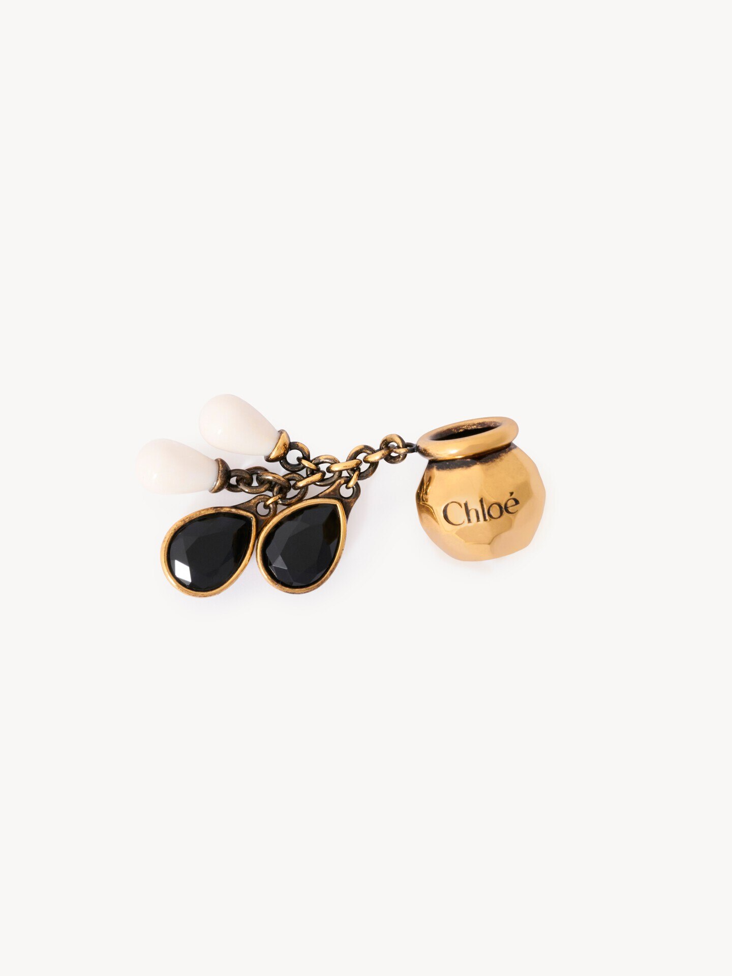 Charm Sphere Pearl Dice para Bracelet bag de lat&oacute;n - 1