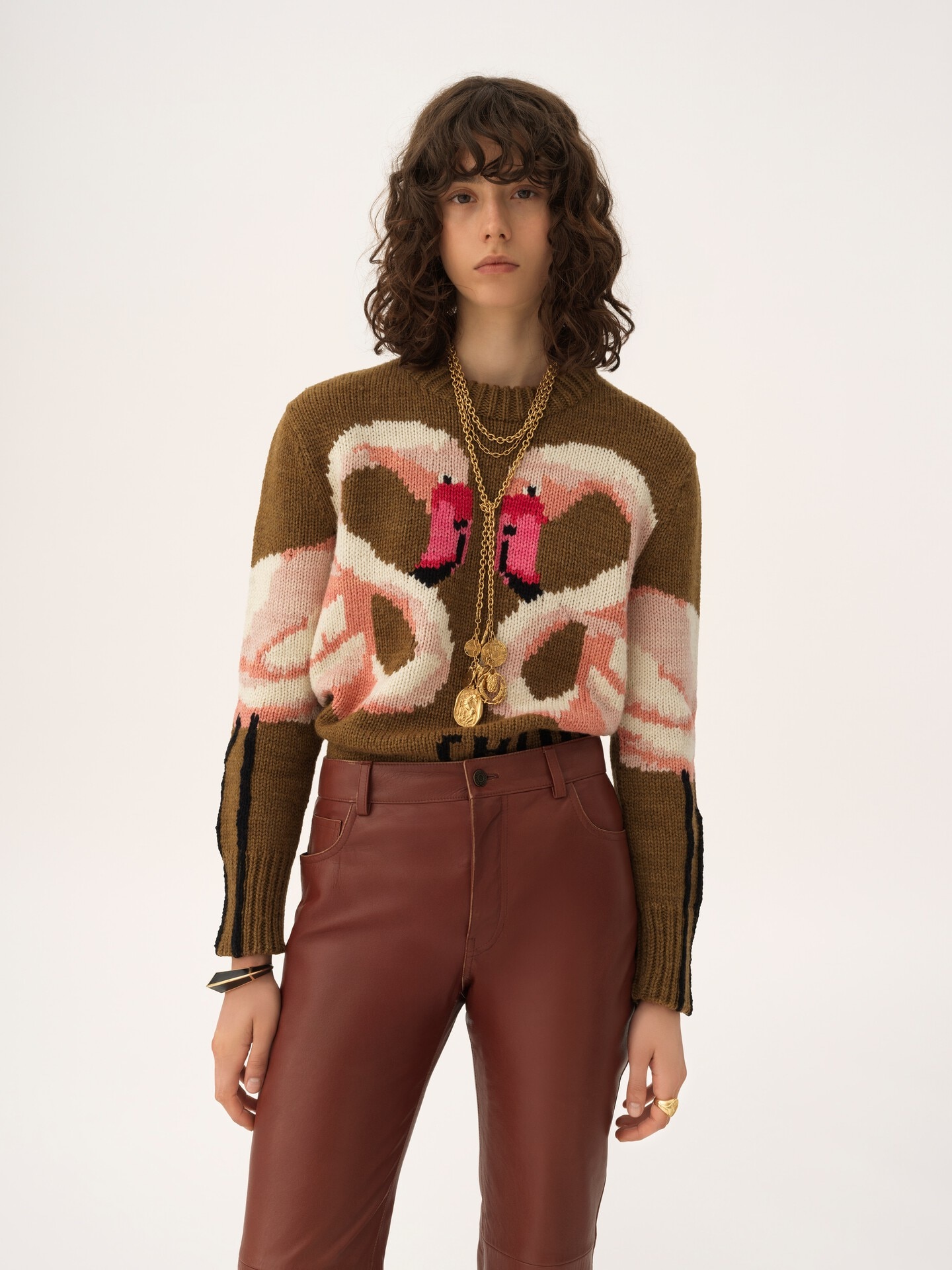 Crew-neck logo jumper in a wool knit - 4