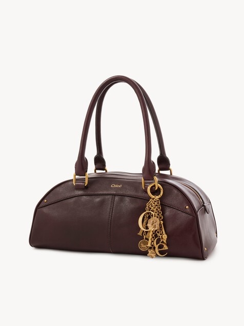 Bolso bowling Chlo&eacute; de cuero suave