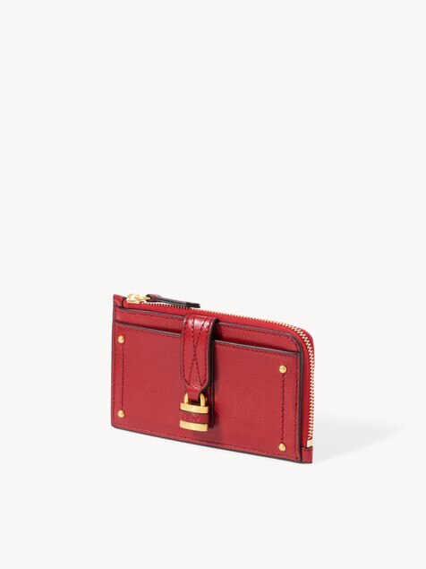 Small Paddington purse with card slots in grained leather