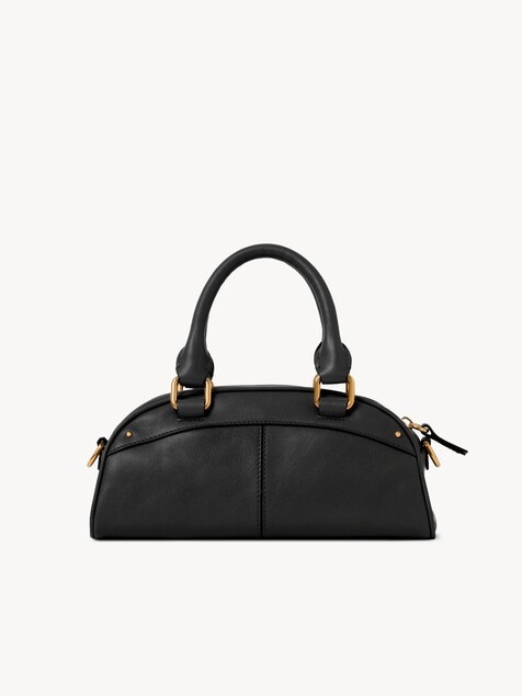 Bolso bowling Chlo&eacute; peque&ntilde;o de cuero suave