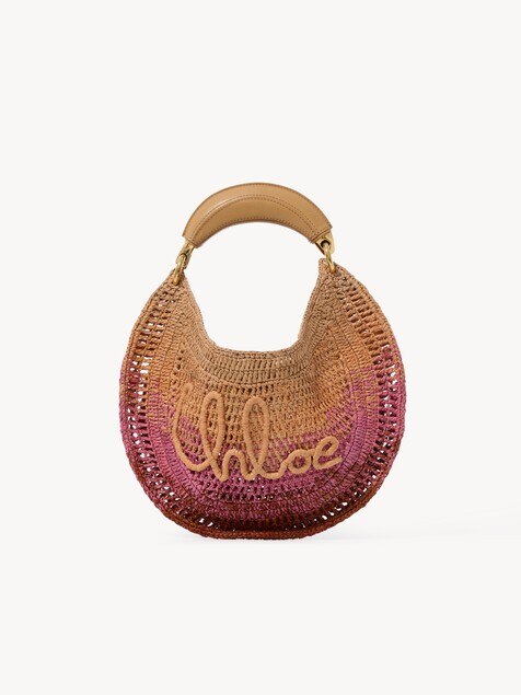 Bolso hobo Summer Banana de rafia