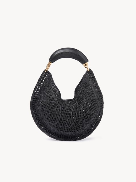 Summer Banana hobo bag in raffia