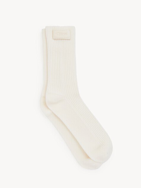The Chloé Signature socks in wool knit