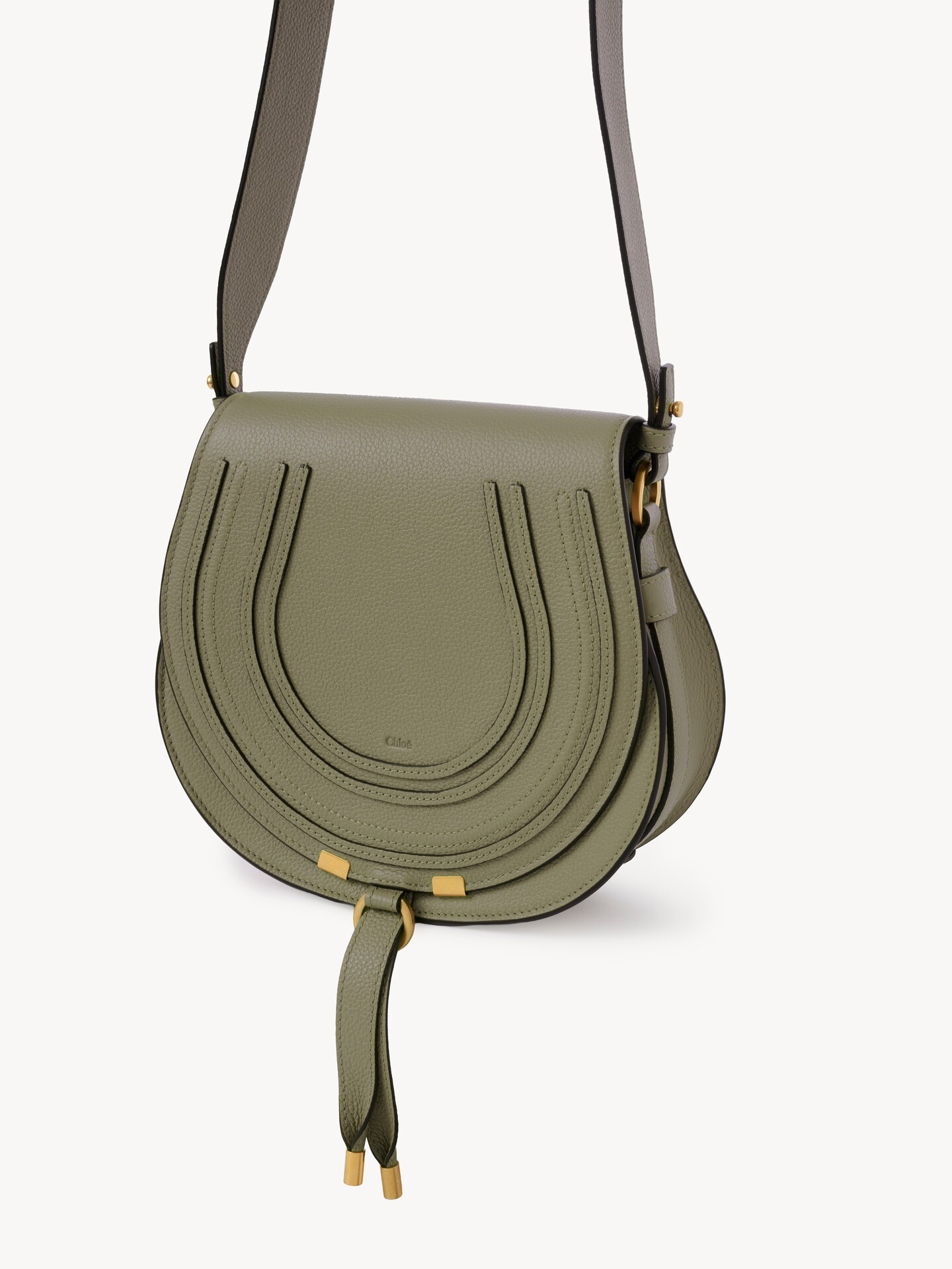 Marcie saddle bag in grained leather - 3