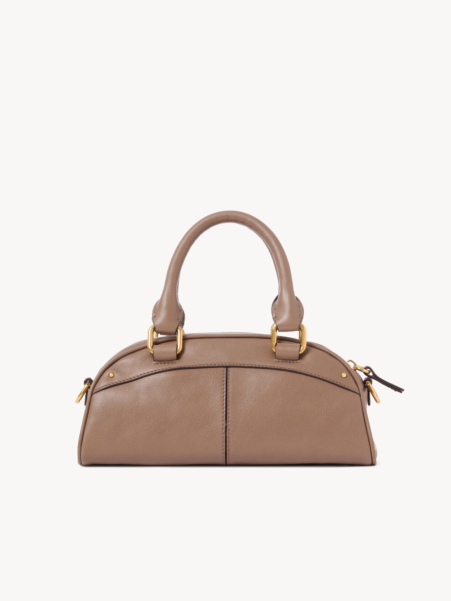 Bolso bowling Chlo&eacute; peque&ntilde;o de cuero suave - 7