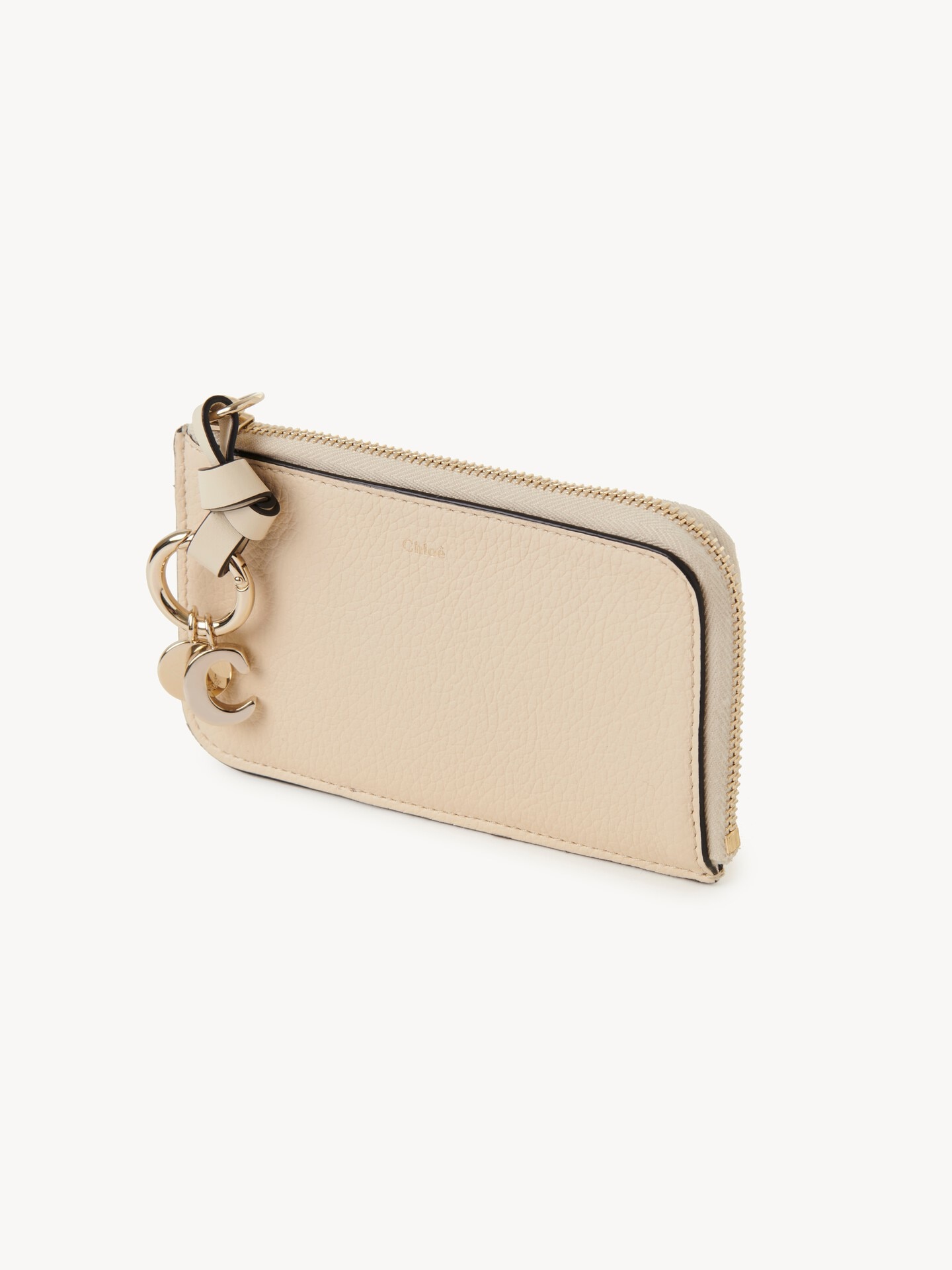 Alphabet wallet in grained leather - 3