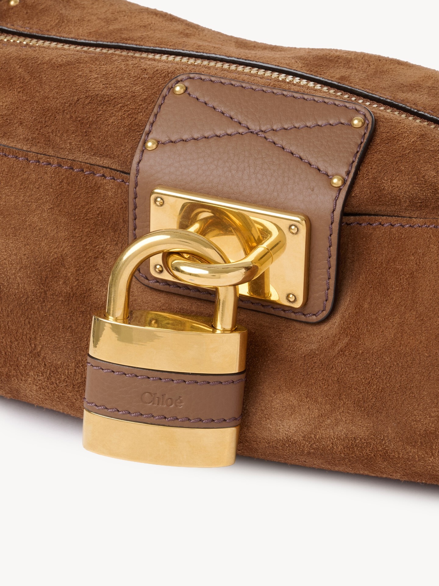 Paddington crossbody bag in suede leather - 7